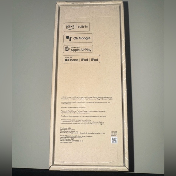 Sonos Roam - Blue - Wireless Portable Bluetooth Speaker NIB - Picture 5 of 5